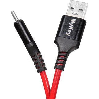 MyKey UC-P1201 USB TO TYPE C DASH CHARGING WITH 3.0 AMP, UPTO 65 WATT CABLE (RED)