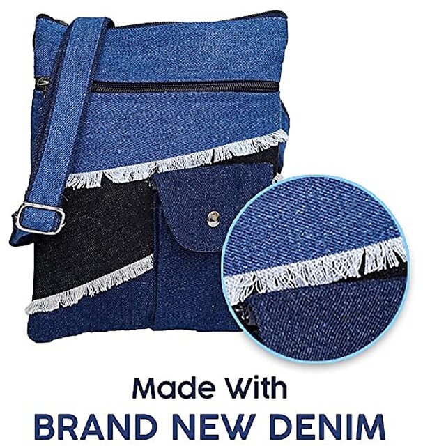 The Purani Jeans Sling Bags For Women Stylish Latest Sling Bag For Girls  Branded Multipocket Blue