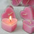 Heart Shaped Lavender Scented Floating Candles For Diwali, Valentine Day and Special Events - Set of 12 Piece, Pink