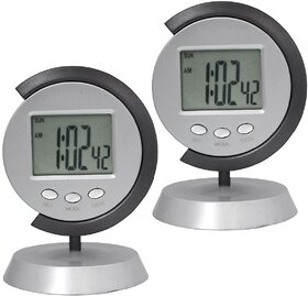 Digital Table Alarm Clock - Pack of 2 - 384