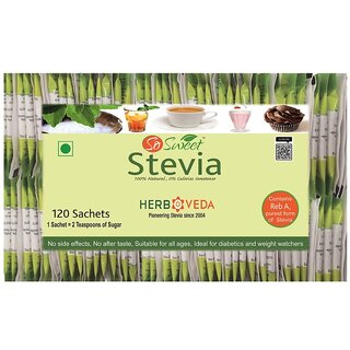 So Sweet Stevia Sachets Sugar Free Natural Low Calorie Sweetener 120 Sachets