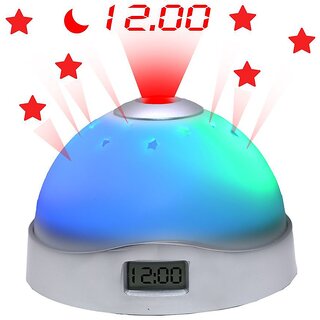                       Digital Colorful Projection Alarm Clock - Pack of 1 - 411                                              