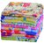 Home Delight 200 GSM pack of 12 cotton Multicolor Face Towel