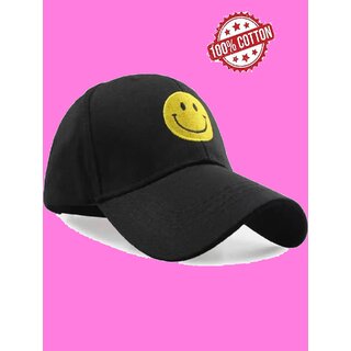                       Black Smile Cap                                              