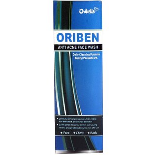                       Oribelle Anti Acne Face Wash - Oil Free - No Parabens, Sulphate, Silicones  Color 100ml                                              