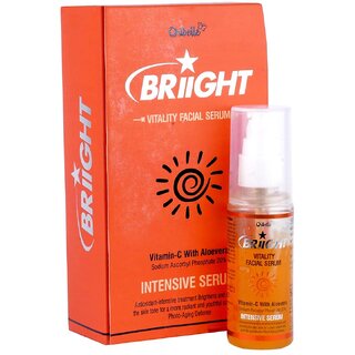 Oribelle Bright Vitality Facial Serum Lightweight Face Serum For Hydrated, Youthful Skin