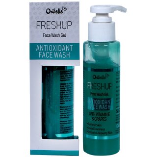 Oribelle Freshup Anti Oxidant Face Wash With Vitamin E, Grapes For Smooth  Glowing Skin