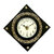 Royal Craft Palace Handcrafted with intricate brass emboss design work/ Diamond shape Analog Wooden Clock (18 Inch)