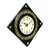 Royal Craft Palace Handcrafted with intricate brass emboss design work/ Diamond shape Analog Wooden Clock (18 Inch)