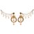 D Pearls Long Chain Jhumki Earrings