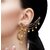 D Pearls Long Chain Jhumki Earrings