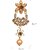D Pearls Kundan Gold Plated Pearl Meenakari Chandelier Earring for Women