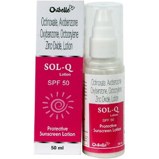                       Oribelle SOL-Q SPF50 Protective Sunscreen Lotion 50ml                                              