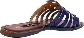 OZURI Women's Roman Slip On Leather Flats