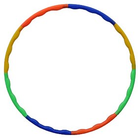 FAIRBIZPS Sports Plastic Hula Hoop Exercise Fitness Ring for Kids and Adult Multicolor, Classic Design Kids Girls Women