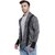 Stylogue Men Grey Solid Lapel Collar Cardigan