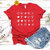 Vivient Women Hearts Printed Red T-Shirt