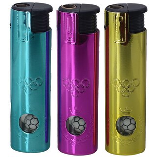                       Multicolor Cigarette Lighter ( Pack Of 3 ) - 78                                              