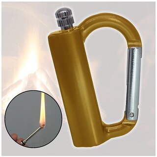                       Gold Stainless Steel Cigarette Lighter ( Pack of 1 ) - 6                                              