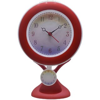                      Analog Plastic Table Clock - Pack of 1 - 469                                              