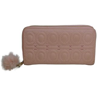                       Pink Faux Leather Purse - 03                                              