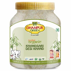 Desi Khand Khandsari Desi Natural Khand  Unrefined  Minimally Processed Natural Sugar Substitute 2x800g Jar