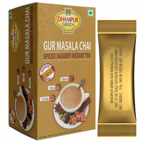 Instant Gur Masala Chai  Spiced Jaggery Tea  Premix  Ready-to-Drink Instant Gur Masala Kadak Chai 140g