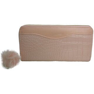                       Pink Faux Leather Purse - 14                                              