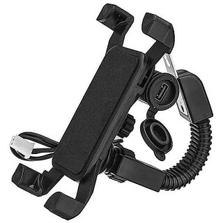 Scooty mobile online holder with charger