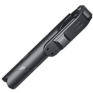 Wox Wireless Bluetooth Foldable XT-02 Mini Tripod Extendable Selfie Stick | Monopod Mobile Phone Holder Stand Portable (Black)