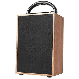                       Wox Creta LoudSound Metal Jali Wooden Bluetooth Speaker BC06 with 1year Warranty                                              