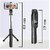 Wox Wireless Bluetooth Foldable XT-02 Mini Tripod Extendable Selfie Stick | Monopod Mobile Phone Holder Stand Portable (Black)
