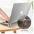 Wox  Mini Premium Metal Folding Portable Laptop Stand Non-Slip Base Tabletop Risers for 10-17 Inch Laptop