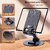 Wox  Universal 360  Rotating Multi-Angle Height Adjustable  Foldable Desktop Mobile Phone Stand for All Smartphones All iPads Tabs Kindle Holder - Black