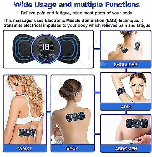 VROKLA Body Massager Machine for Pain Relief Wireless Massager 8