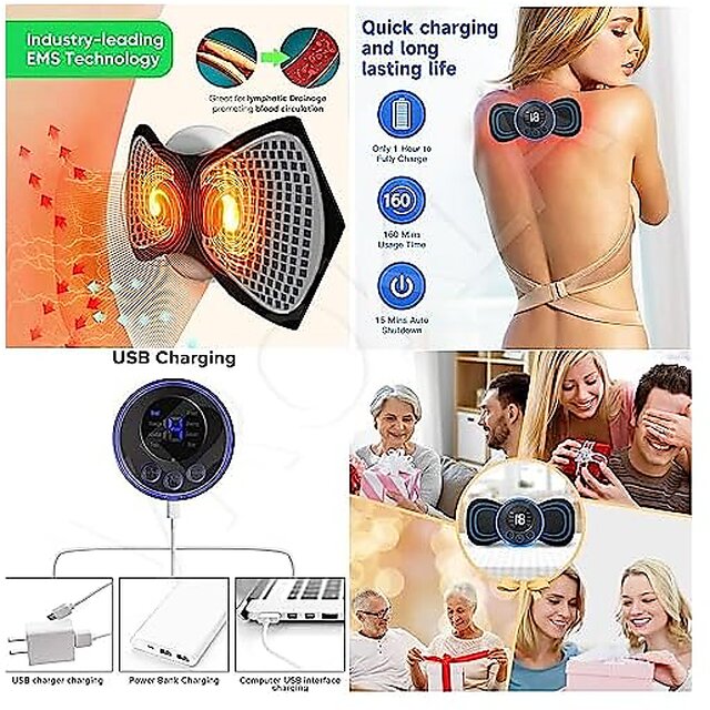 VROKLA Body Massager Machine for Pain Relief Wireless Massager 8