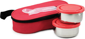 Trueware Classic Lunch Box-SS 2 Containers Lunch Box (300 ml)
