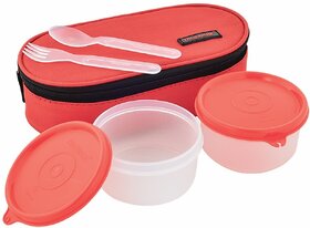 Trueware Classic PP 2 Containers Lunch Box (600 ml)