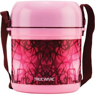                       Trueware Office 2 Insulated Lunch Box 300 ml x 2, 200 ml x 1 3 Containers Lunch Box (800 ml, Thermoware)                                              