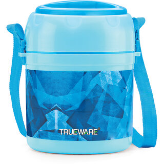                       Trueware Foody Plus 2 Thermoware Lunch Box 3 Containers Lunch Box (300 ml, Thermoware)                                              