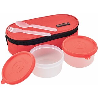                       Trueware Classic PP 2 Containers Lunch Box (600 ml)                                              