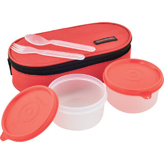 Trueware Classic Microwave safe Lunch box 2 Containers Lunch Box (300 ml)