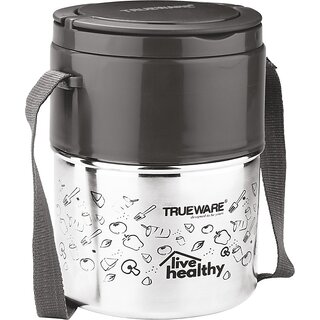                      Trueware Steelex Lunch Box , 3 Containers 3 Containers Lunch Box (350 ml, Thermoware)                                              