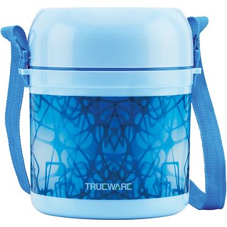 Trueware Office 2 Insulated Lunch Box 300 ml x 2, 200 ml x 1 3 Containers Lunch Box (800 ml, Thermoware) Trueware Office 2 Insulated Lunch Box 300 ml x 2, 200 ml x 1 3 Containers Lunch Box (800 ml, Thermoware)