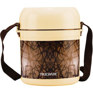                       Trueware Office 2 Insulated Lunch Box 300 ml x 2, 200 ml x 1 3 Containers Lunch Box (800 ml, Thermoware)                                              