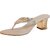 OZURI Women's Embellished V Shape Block Heel Sandal