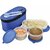 Trueware Elite 2+1 PP Blue 3 Containers Lunch Box (1100 ml)