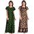 Cauchy Multicolor Cotton Printed Nighty For Women (Pack of 2)