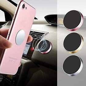 Sument Mini Magnetic Car Dashboard Mount Mobile Phone Holder with Metal Body (Black)