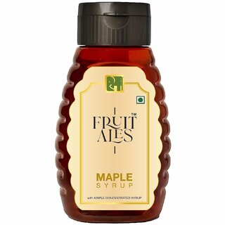                       Dhampur Speciality Maple Syrup for desserts, toppings, pancakes, beverages, cakes, ice creams, Fruit Ice Teas 300g                                              